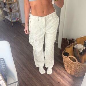 TNA Cream Cargo Pants